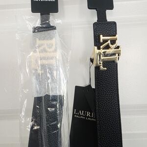 Ralph Lauren Black and Gold Belt